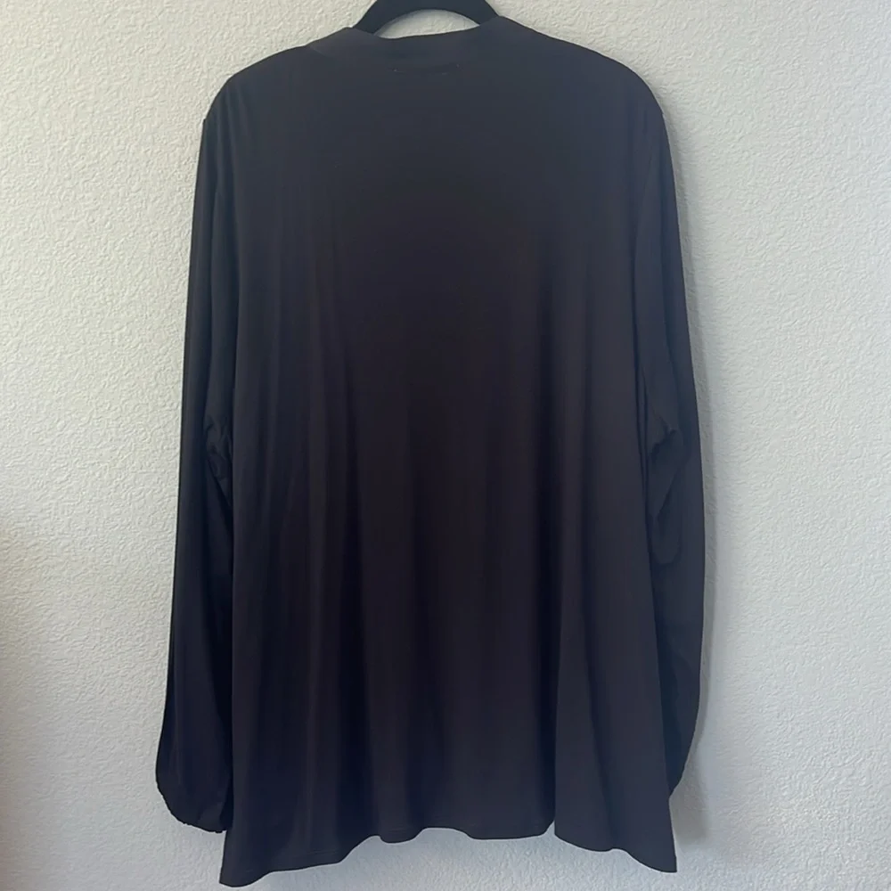 Michael Kors blouse, black, cute Crossbody detail, light wear, long slee… - Picture 4 of 5